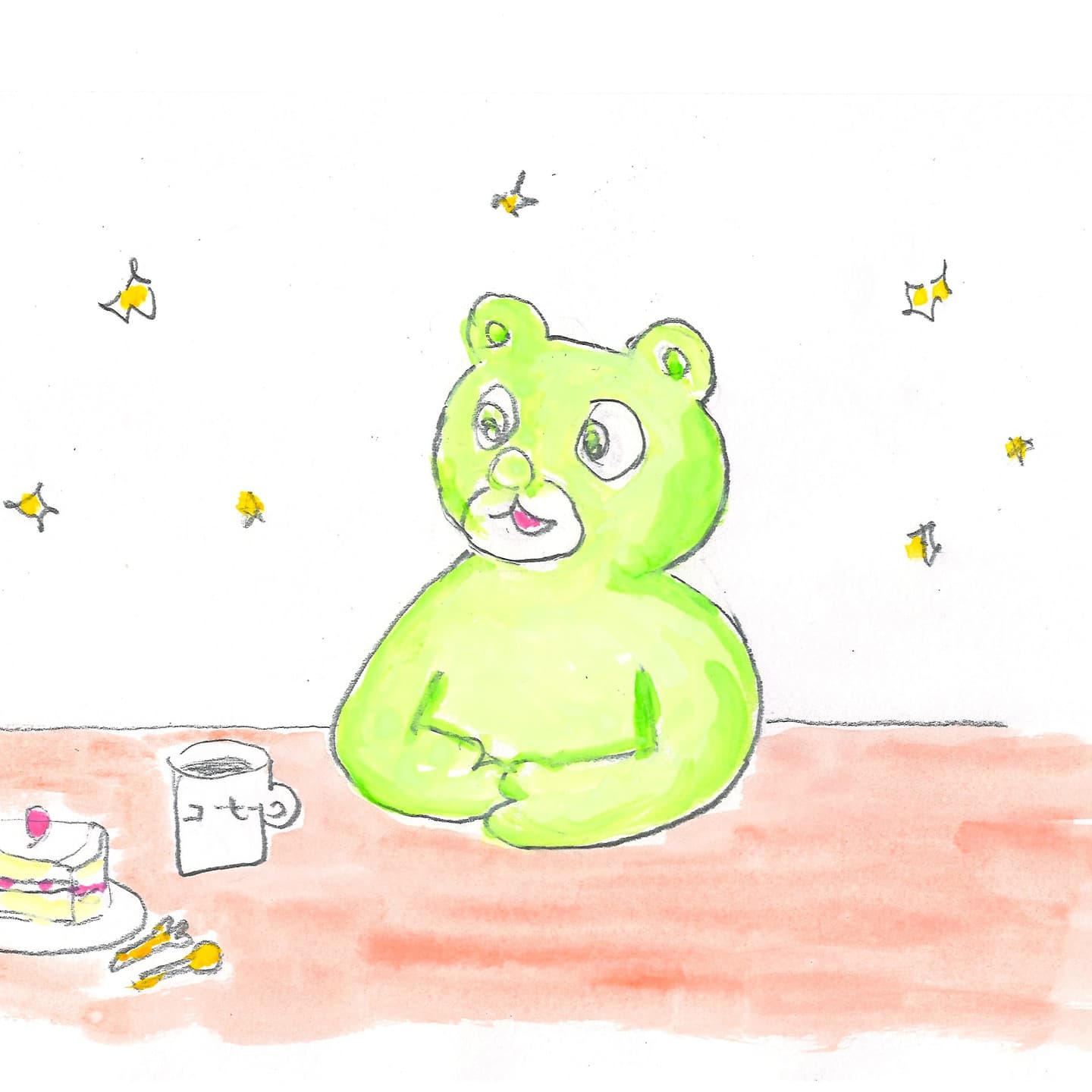 珈琲とお菓子とこぐま座くん