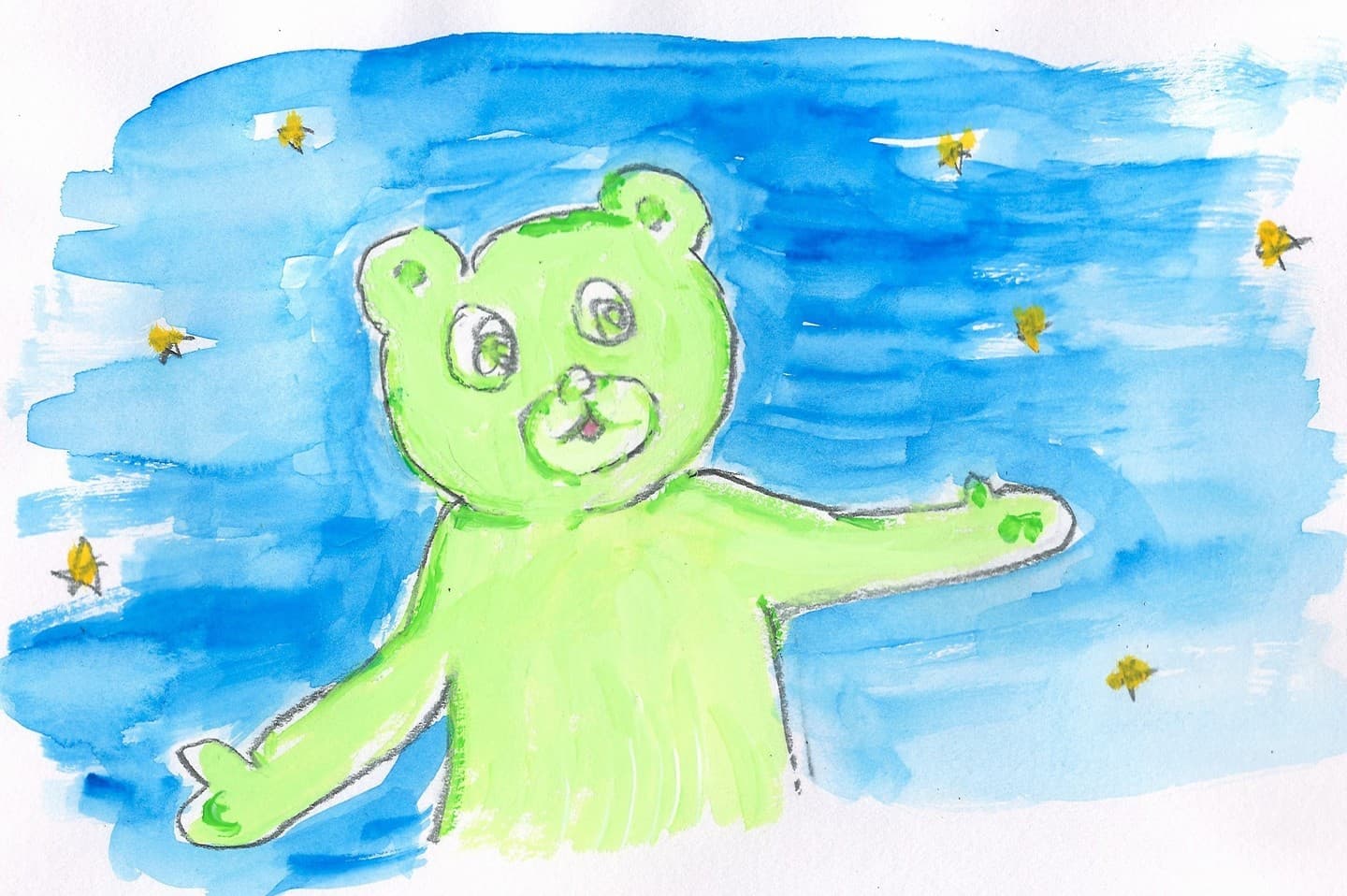 熱く語るこぐま座くん